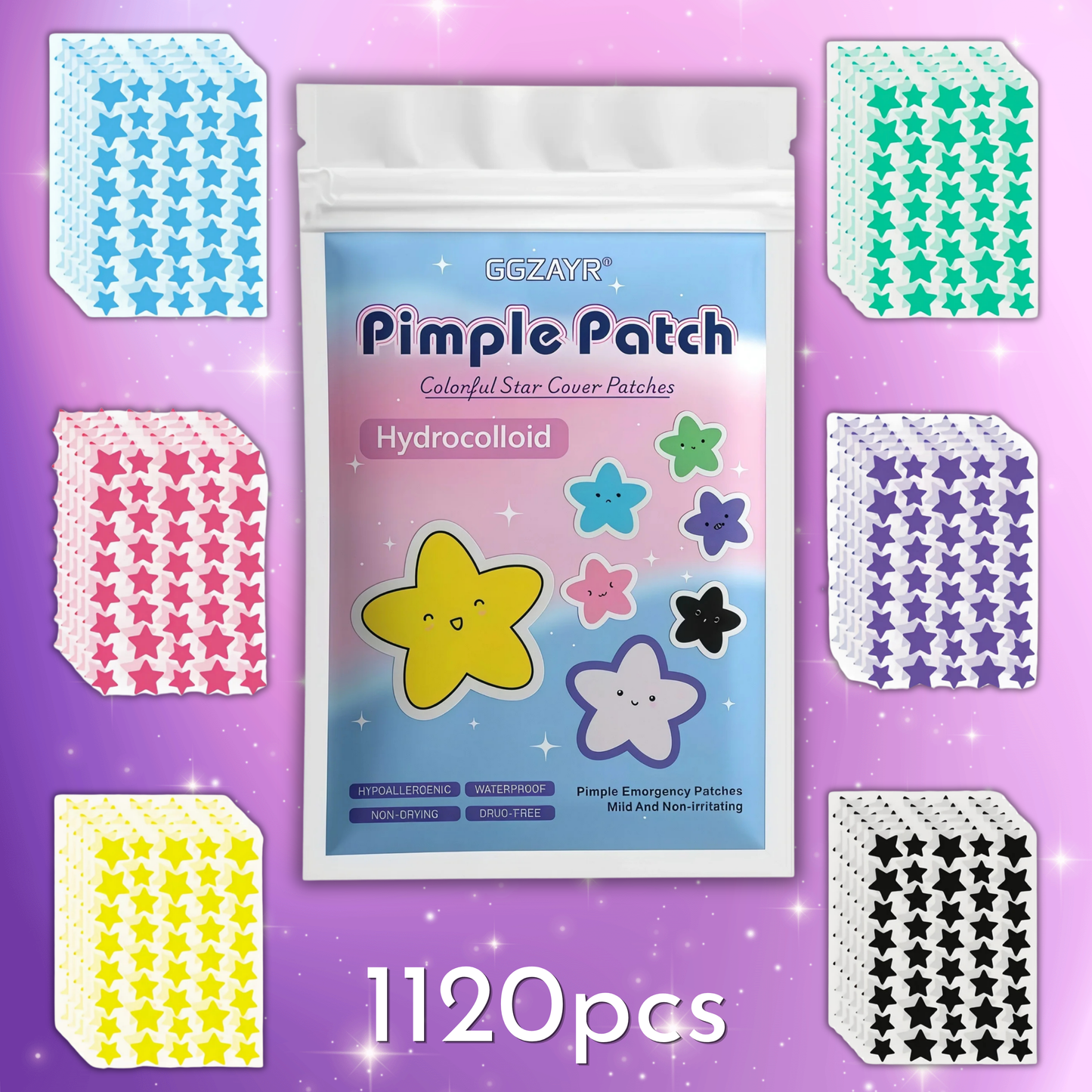 Yay! Haul Star Pimple Patches - Seven Colors (Hydrocolloid)
